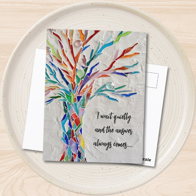 Inspirational Quote Tree  Postcard (Creator Uploaded)