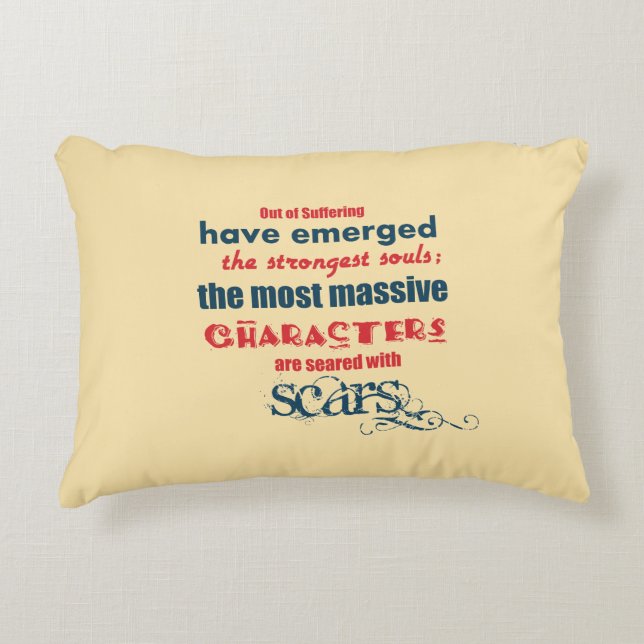 Inspirational Quote Typography Decorative Cushion (Front)