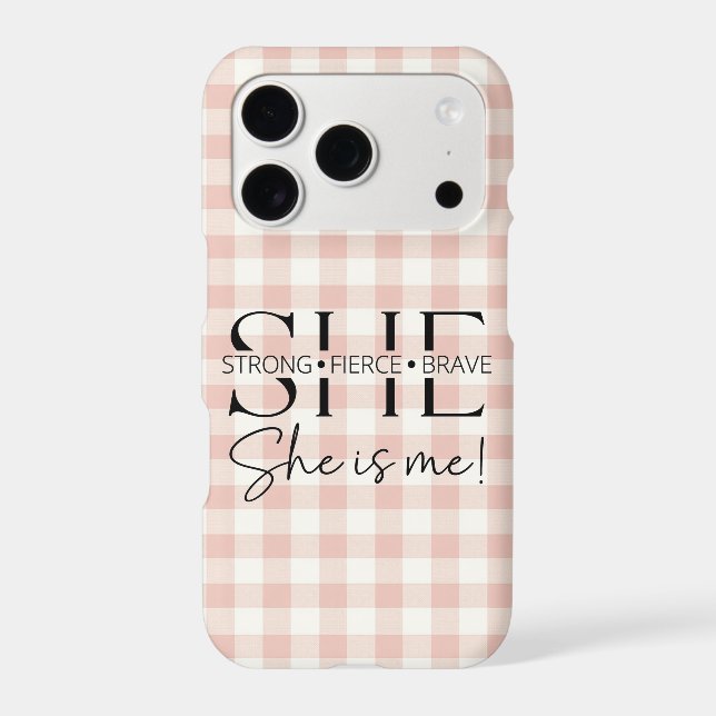  Inspirational Quote Typography Gingham (Back)