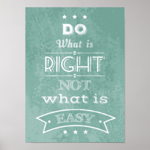 Inspirational quote typography poster