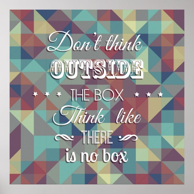 Inspirational quote typography poster (Front)