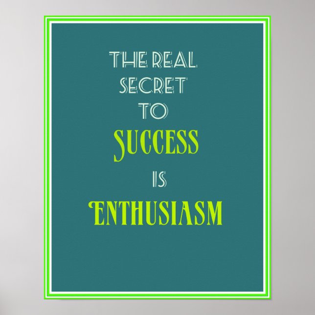 Inspirational Quote Typography Poster (Front)