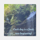 Inspirational Quote Waterfalls Magnet