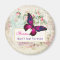 Inspirational Quote with Butterfly on Vintage Back