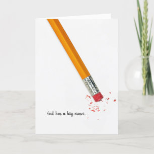 Inspirational quote with pencil card