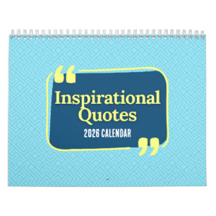 Inspirational Quotes 2026 Calendar