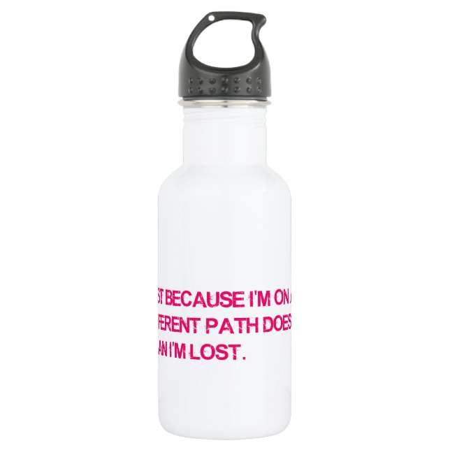 inspirational quotes 532 ml water bottle (Front)