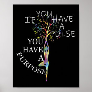 Inspirational Quotes Graphic Motivational Yoga Gif Poster