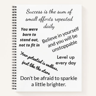Inspirational Quotes Notebook