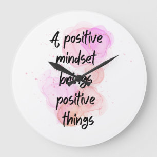 inspirational quotes positive, Get Motivated Large Clock