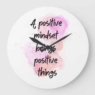 inspirational quotes positive, Get Motivated Large Clock