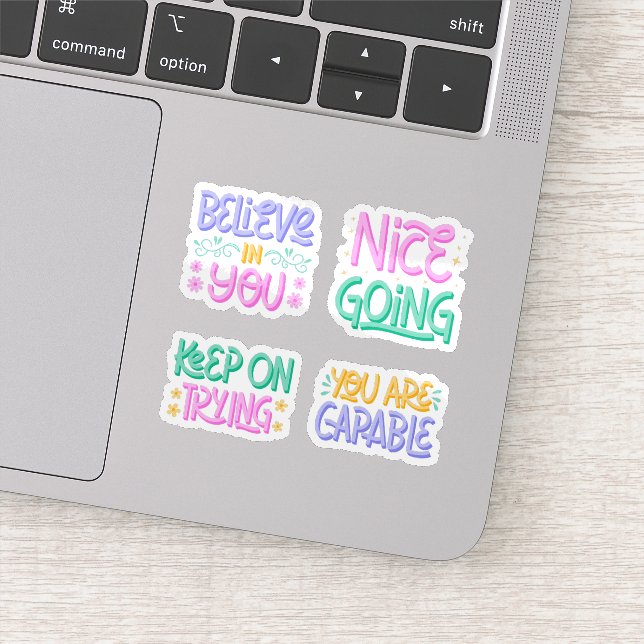 Inspirational quotes sticker set (Detail)