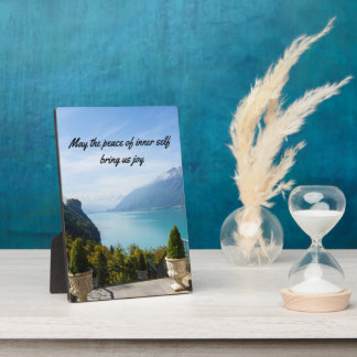 Inspirational Quotes Tabletop Plaque with Easel