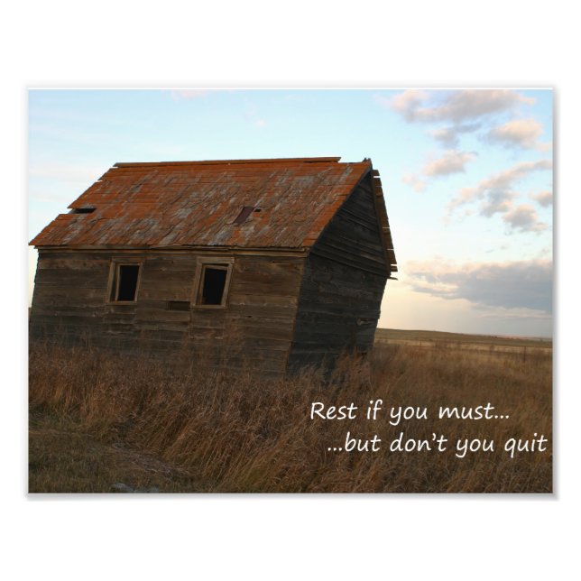 Inspirational quotes unique art barn photograph (Front)
