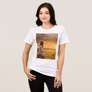 Inspirational Quotes women's Tri-Blend Shirt