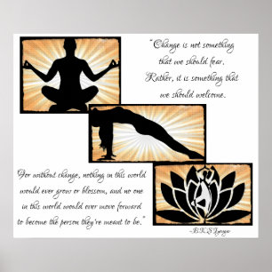 inspirational Quotes Yoga Meditation New Age Poste Poster