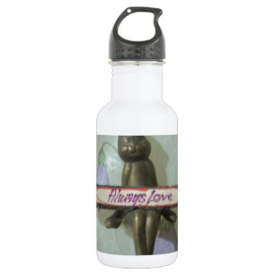 Inspirational Rabbit: Always Love Sign Art Print 532 Ml Water Bottle