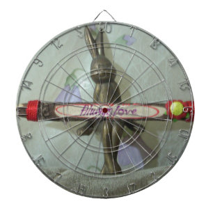 Inspirational Rabbit: Always Love Sign Art Print  Dartboard