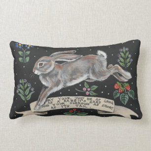 Inspirational Rabbit  Pillow Friendship Wedding
