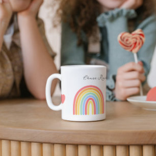 Inspirational Rainbow & Hearts  Coffee Mug