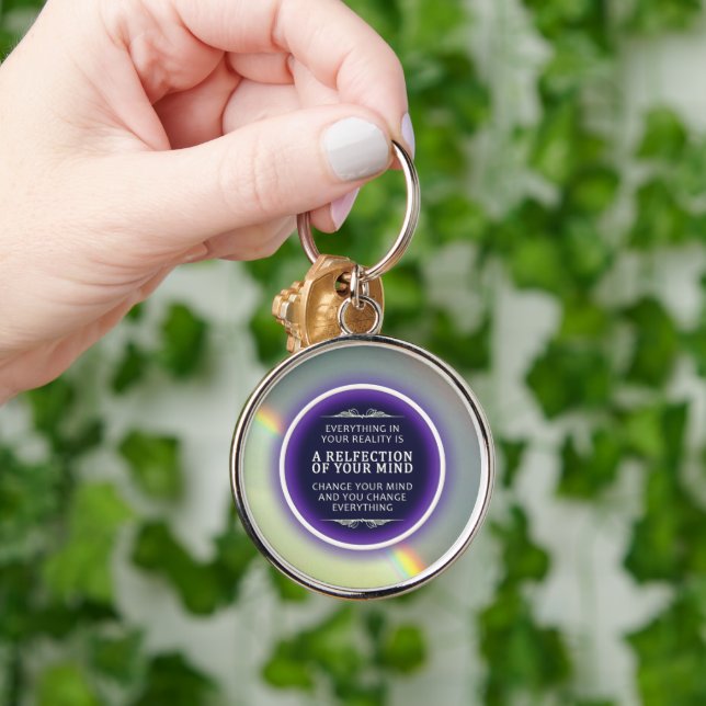 Inspirational Rainbow Key Ring (Hand)