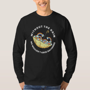 Inspirational Rainbows Quote Rainy Day Umbrella T-Shirt