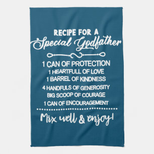 Inspirational Recipe For A Special Godfather Tea Towel