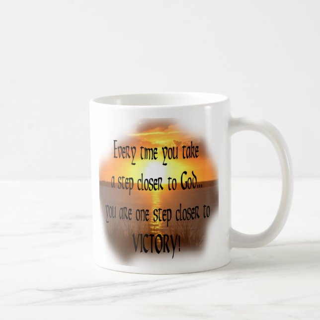 Inspirational Religious Coffee Mug Cup Rainbow (Right)
