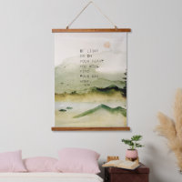 Inspirational Rumi Quote On Watercolor Landscape 