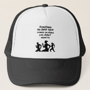Inspirational Running Fitness Quote for Runners Trucker Hat
