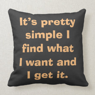 Inspirational saying in beige text on cushion