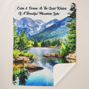 Inspirational Scenic Sherpa Blanket