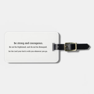 Inspirational Scripture luggage tag