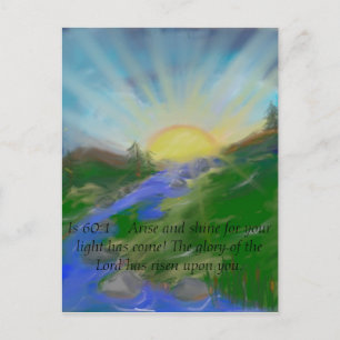 Inspirational scripture picture postcard