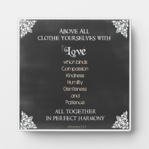 Inspirational Scripture Quote Plaque