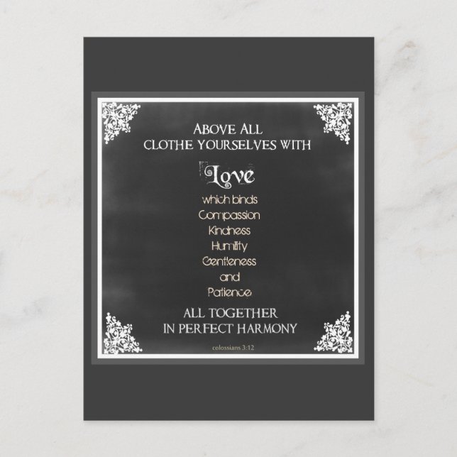 Inspirational Scripture Quote Postcard (Front)