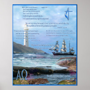 Inspirational scriptures christian poster