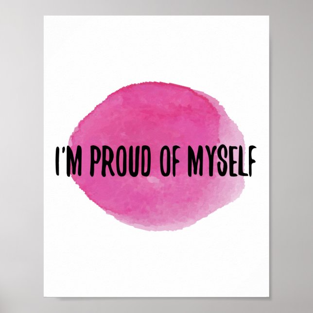 inspirational self acceptance quotes poster (Front)