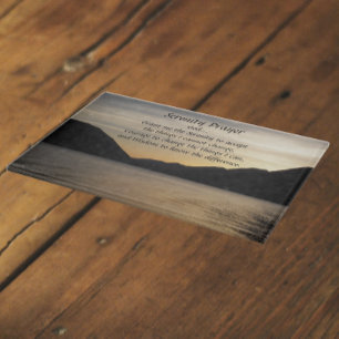 Inspirational Serenity Prayer Lake Sunset Cutting Board