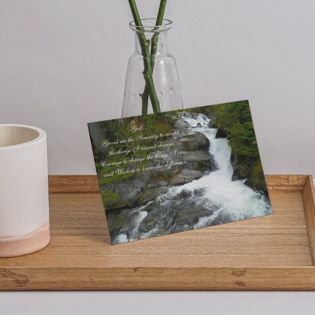 Inspirational Serenity Prayer Waterfall Blank Card (Creator Uploaded)