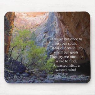 Inspirational Setting Goals Mouse Pad