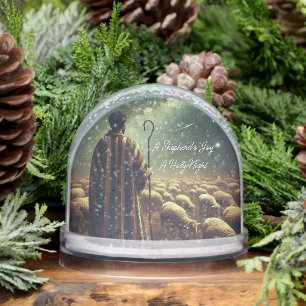 Inspirational Shepherd Flock Snow Globe
