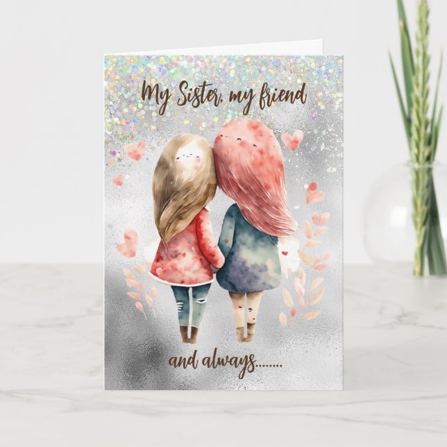 Inspirational Sister (Friend, Person) Card (Front)