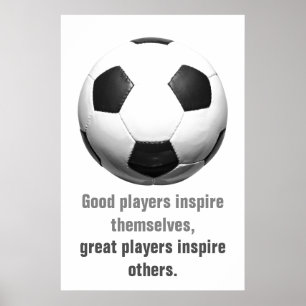 Inspirational Soccer Football Unique Artwork Poster