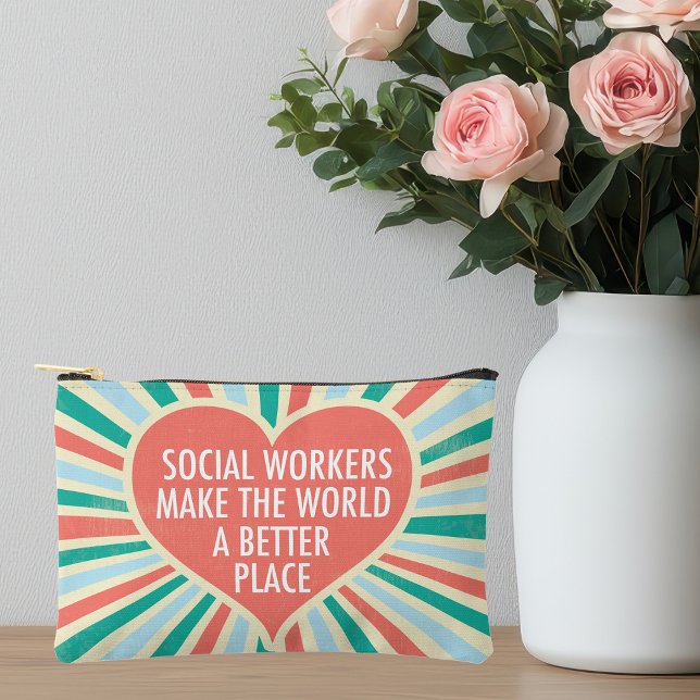 Inspirational Social Work Quote Social Worker Accessory Pouch (Creator Uploaded)