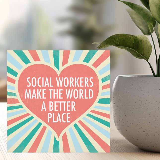 Inspirational Social Worker Heart Quote Card (Creator Uploaded)