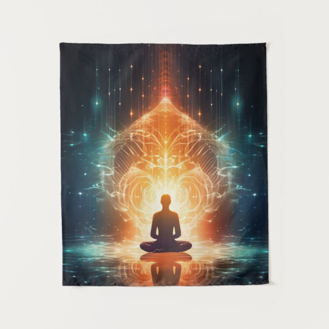Inspirational Spiritual Awakening Tapestry (Front)