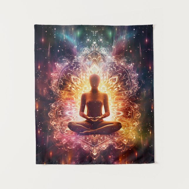 Inspirational Spiritual Awakening Tapestry (Front)