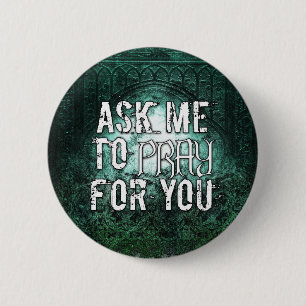 Inspirational Spiritual Christian Prayer Warrior 6 Cm Round Badge