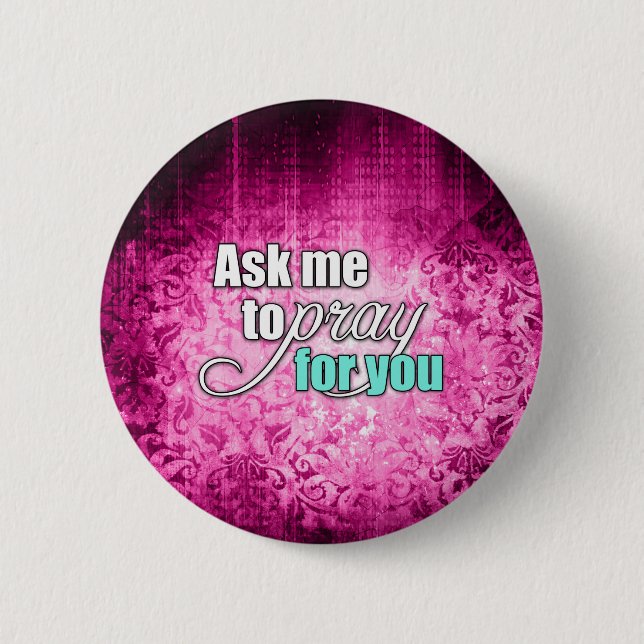 Inspirational Spiritual Christian Prayer Warrior 6 Cm Round Badge (Front)